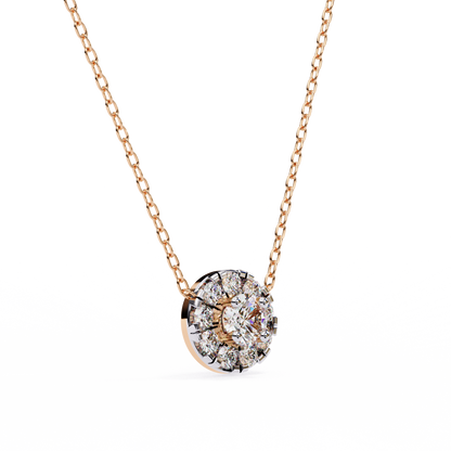 Halo Brilliance Lab Grown Diamond Necklace