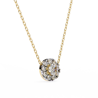 Halo Brilliance Lab Grown Diamond Necklace - Ophiratbf