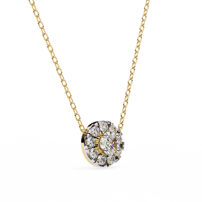 Halo Brilliance Lab Grown Diamond Necklace