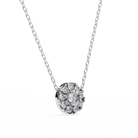 Halo Brilliance Lab Grown Diamond Necklace - Ophiratbf
