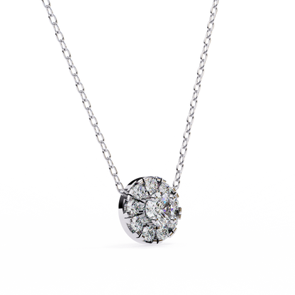 Halo Brilliance Lab Grown Diamond Necklace