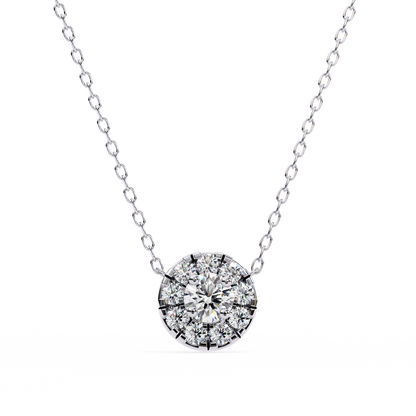 Halo Brilliance Lab Grown Diamond Necklace