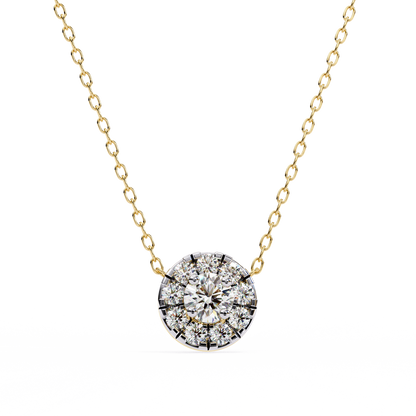 Halo Brilliance Lab Grown Diamond Necklace