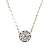Halo Brilliance Lab Grown Diamond Necklace - Ophiratbf