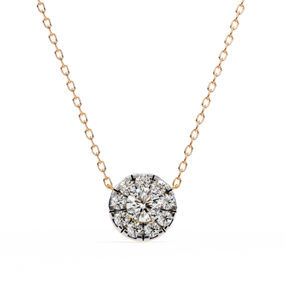 Halo Brilliance Lab Grown Diamond Necklace