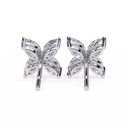 Fleuria Marquise Lab Grown Diamond Studs