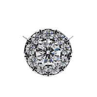 Halo Brilliance Lab Grown Diamond Necklace - Ophiratbf
