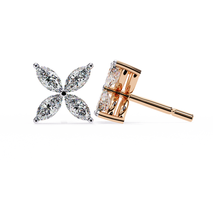 Fleuria Marquise Lab Grown Diamond Studs