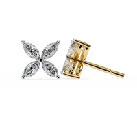 Fleuria Marquise Lab Grown Diamond Studs - Ophiratbf