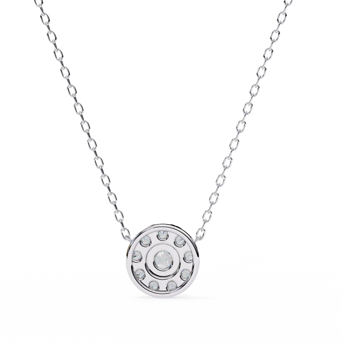 Halo Brilliance Lab Grown Diamond Necklace - Ophiratbf