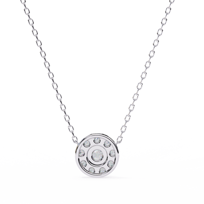 Halo Brilliance Lab Grown Diamond Necklace