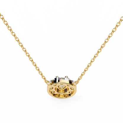 Halo Brilliance Lab Grown Diamond Necklace