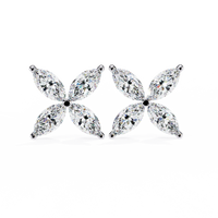 Fleuria Marquise Lab Grown Diamond Studs - Ophiratbf
