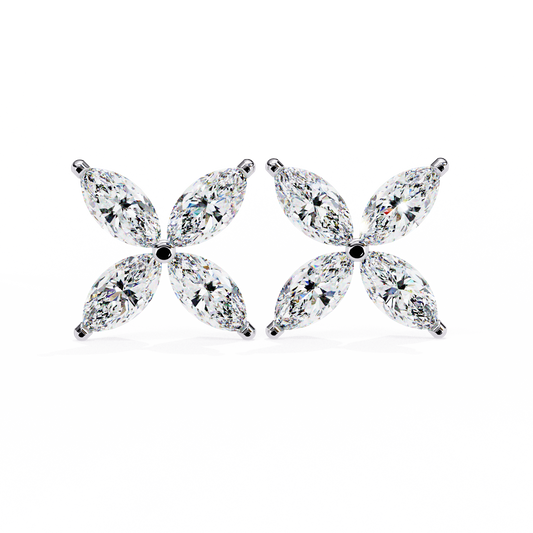 Fleuria Marquise Lab Grown Diamond Studs
