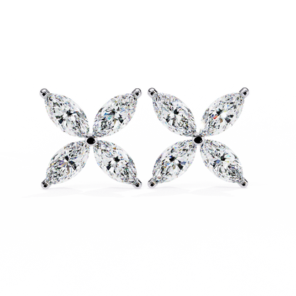 Fleuria Marquise Lab Grown Diamond Studs
