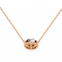 Halo Brilliance Lab Grown Diamond Necklace - Ophiratbf