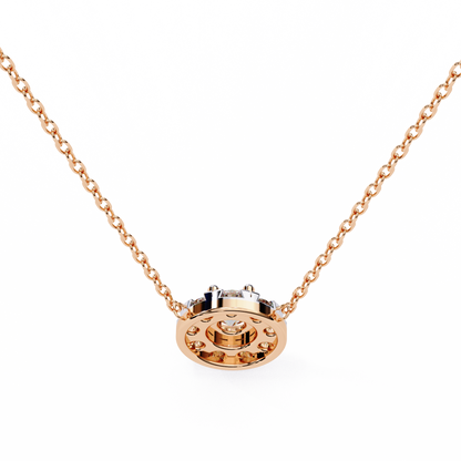 Halo Brilliance Lab Grown Diamond Necklace