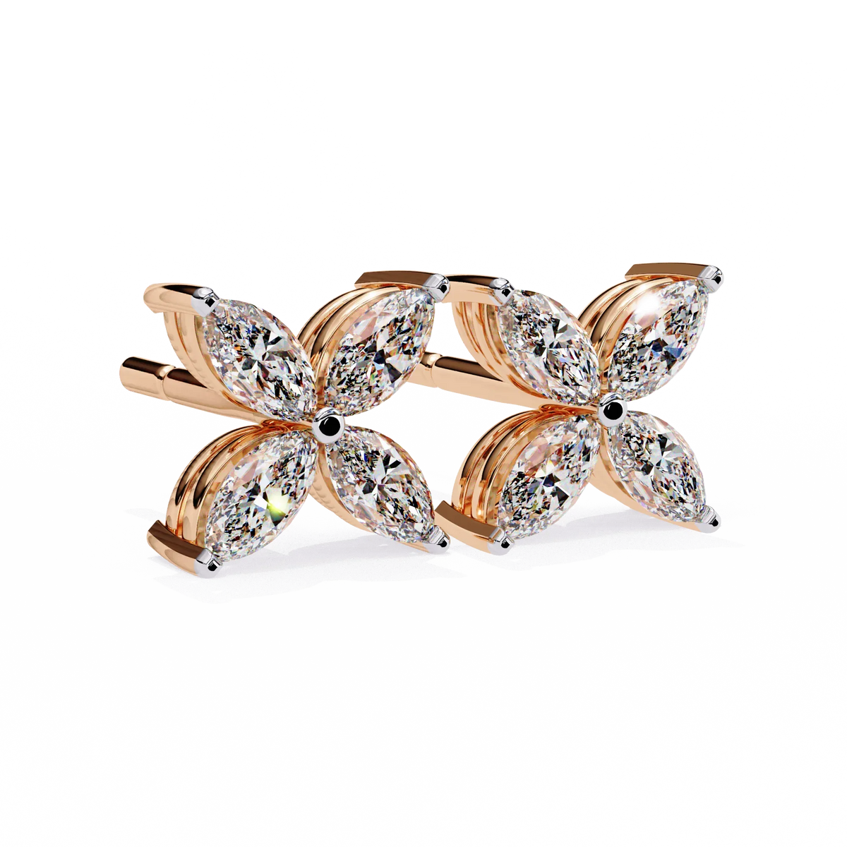 Fleuria Marquise Lab Grown Diamond Studs - Ophiratbf