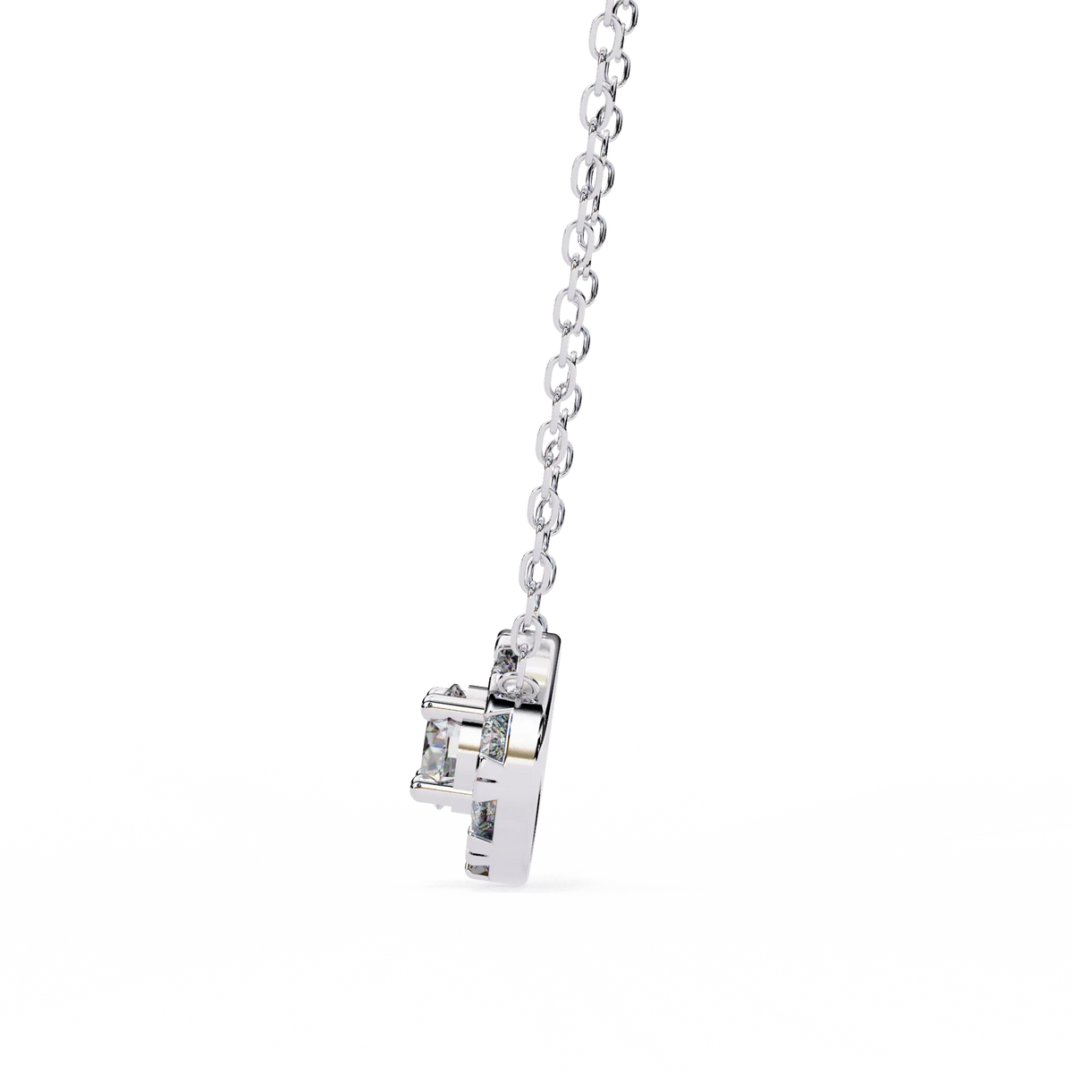 Halo Brilliance Lab Grown Diamond Necklace - Ophiratbf
