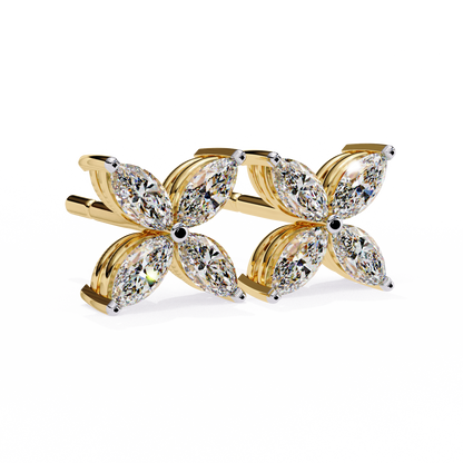 Fleuria Marquise Lab Grown Diamond Studs