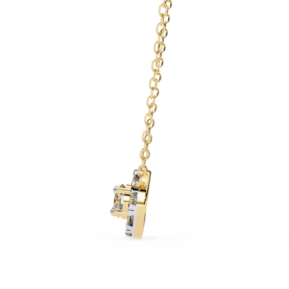 Halo Brilliance Lab Grown Diamond Necklace