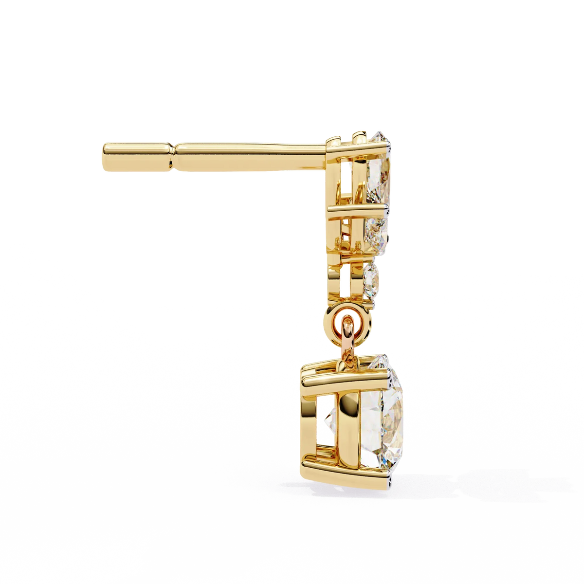 Petal Dew Drop Lab Grown Diamond Studs - Ophiratbf