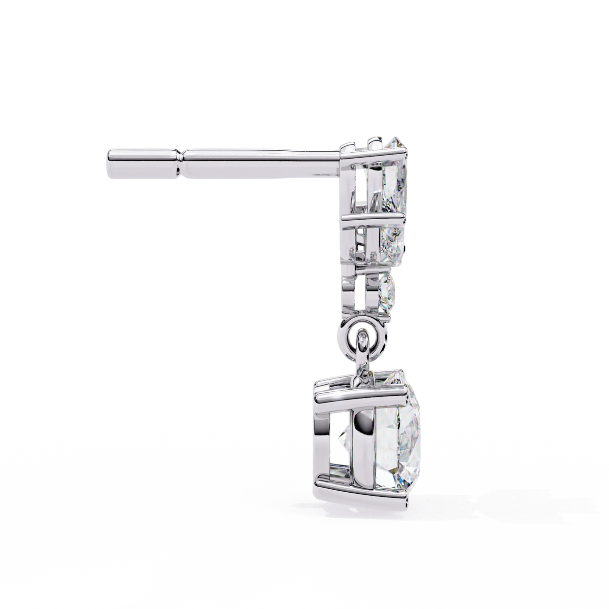 Petal Dew Drop Lab Grown Diamond Studs - Ophiratbf