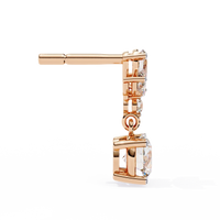 Petal Dew Drop Lab Grown Diamond Studs - Ophiratbf