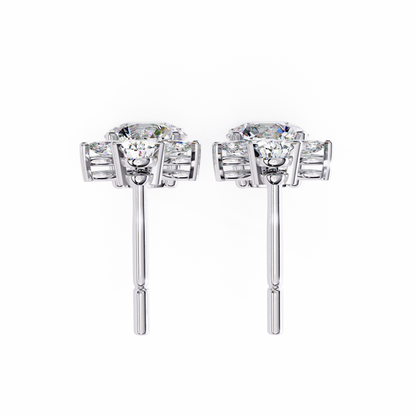 Petal Dew Drop Lab Grown Diamond Studs