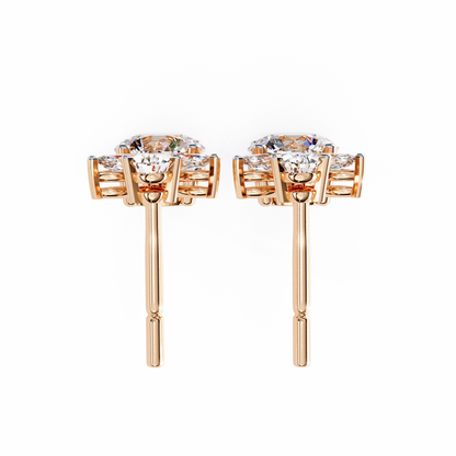 Petal Dew Drop Lab Grown Diamond Studs