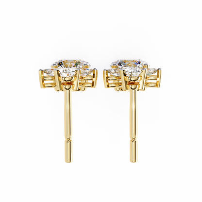 Petal Dew Drop Lab Grown Diamond Studs