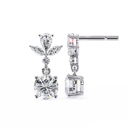 Petal Dew Drop Lab Grown Diamond Studs