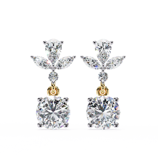 Petal Dew Drop Lab Grown Diamond Studs