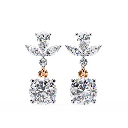 Petal Dew Drop Lab Grown Diamond Studs