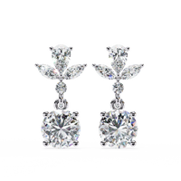 Petal Dew Drop Lab Grown Diamond Studs - Ophiratbf
