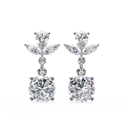 Petal Dew Drop Lab Grown Diamond Studs