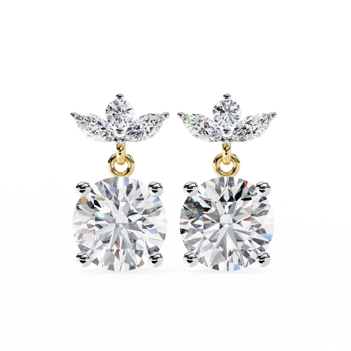 Celeste Marquise Drop Lab Grown Diamond Studs - Ophiratbf