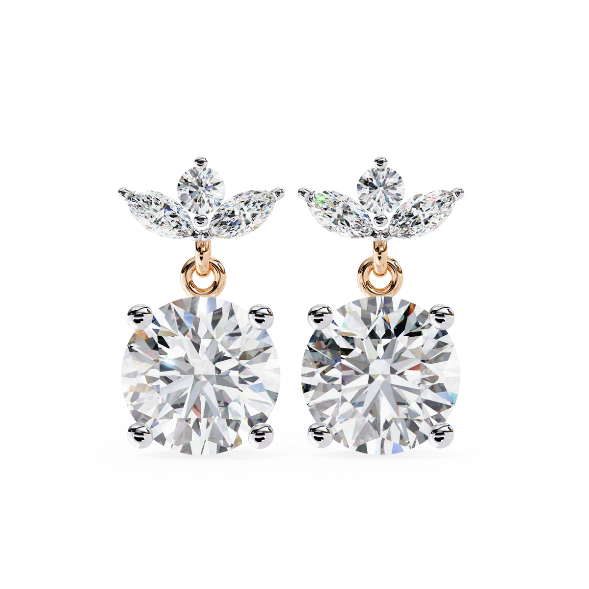 Celeste Marquise Drop Lab Grown Diamond Studs - Ophiratbf