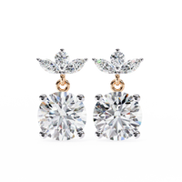 Celeste Marquise Drop Lab Grown Diamond Studs - Ophiratbf