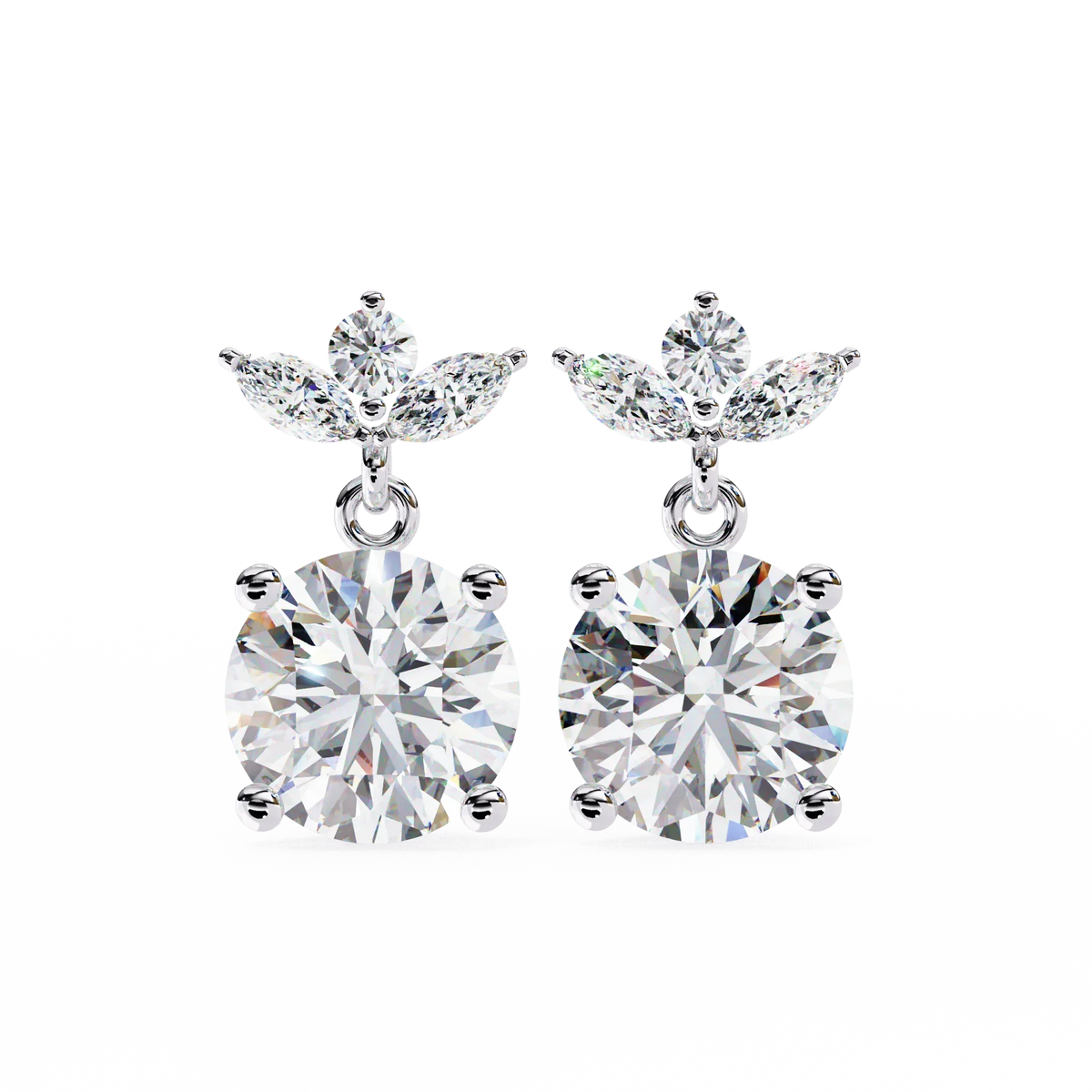 Celeste Marquise Drop Lab Grown Diamond Studs - Ophiratbf