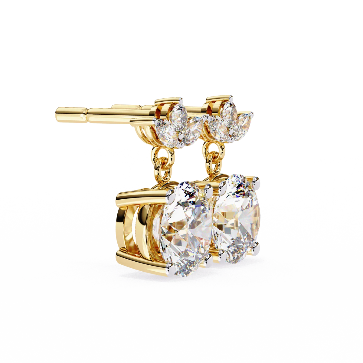 Celeste Marquise Drop Lab Grown Diamond Studs - Ophiratbf