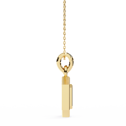 Geo Halo Lab Grown Diamond Pendant