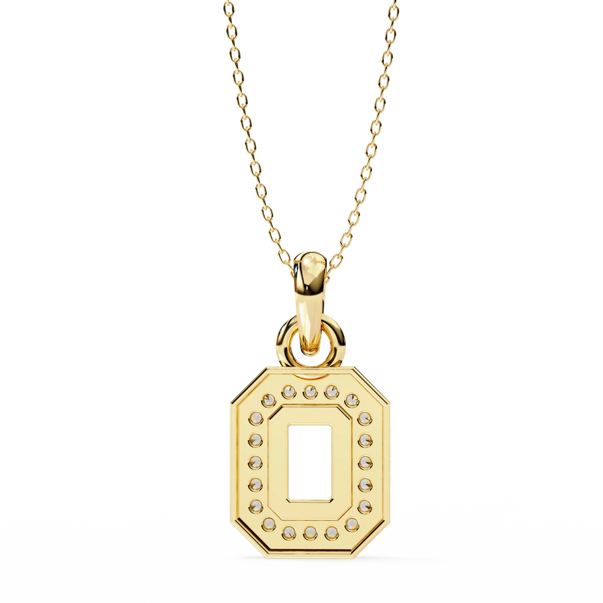 Geo Halo Lab Grown Diamond Pendant - Ophiratbf