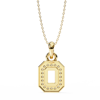 Geo Halo Lab Grown Diamond Pendant - Ophiratbf