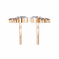 Bliss Marquise & Pear Bezel Lab Grown Diamond Studs - Ophiratbf