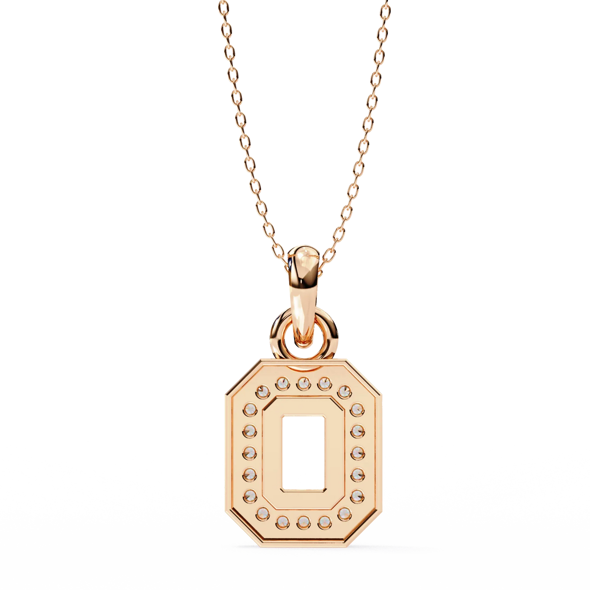 Geo Halo Lab Grown Diamond Pendant - Ophiratbf