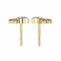 Bliss Marquise & Pear Bezel Lab Grown Diamond Studs - Ophiratbf