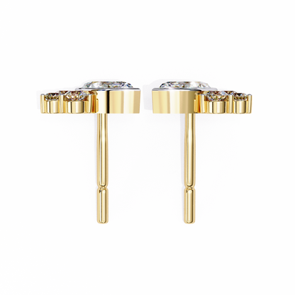 Bliss Marquise & Pear Bezel Lab Grown Diamond Studs