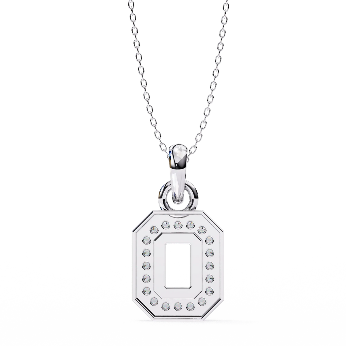 Geo Halo Lab Grown Diamond Pendant - Ophiratbf