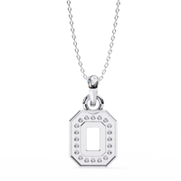 Geo Halo Lab Grown Diamond Pendant - Ophiratbf